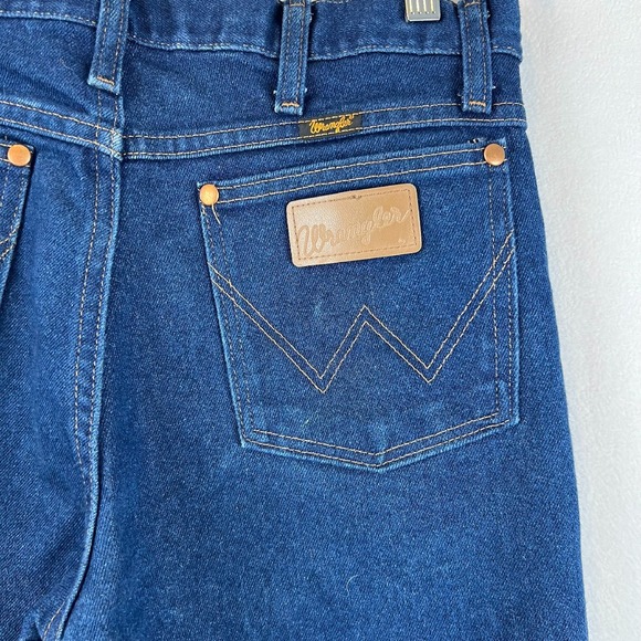 VTG Wrangler Jeans‎ Mens 31x30 Regular Fit Dark Wash Denim Pants Classic - Picture 4 of 10